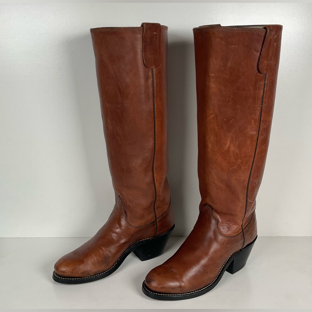 Vintage Olathe Tall Top Buckaroo Boots | USA Made | Men’s 5 B | Women’s 6